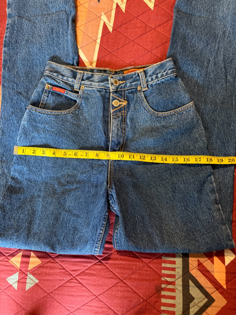 Vintage Lawman Blue Denim High-Rise Jeans - Picture 6 of 9